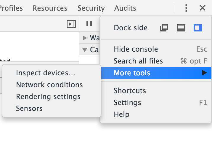 Navega hasta el panel Sensors