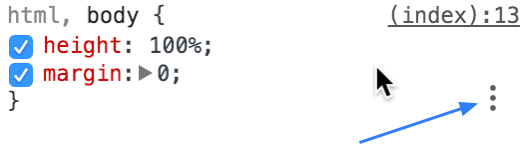 ikon tiga titik dalam kumpulan aturan