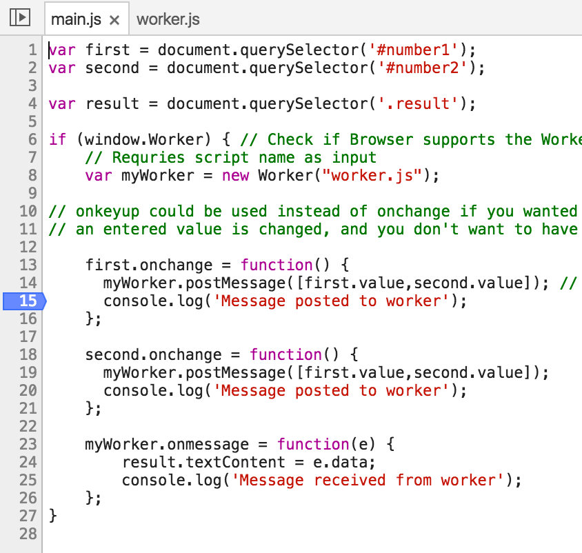 Breakpoint skrip utama