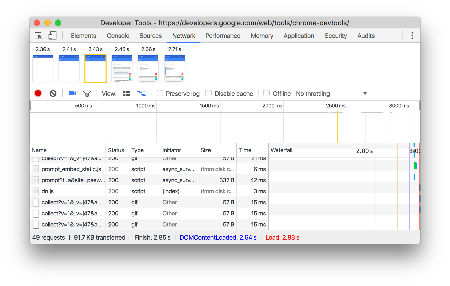Hovering over a screenshot.
